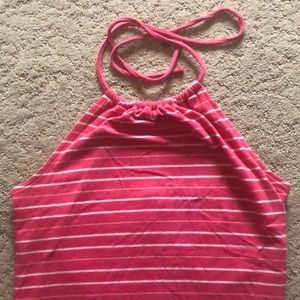 🍉 Bright pink crop halter